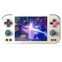 ANBERNIC RG476H AI Game Console, 4.7 inch 1280*960 120Hz Screen, 256GB TF Card with 8200 Games, 8GB LPDDR4X RAM 128GB UFS2.2 Storage, Supports PS2, WII, NGC, 3DS, PSP, DC, SS, PS1, NDS, N64, ARCADE, FBA, NEOGEO, GBA, GBC, GB, SFC, FC - Retro Grey