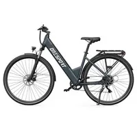 ONESPORT OT12 Pro Electric Bike, 250W Motor, 36V 13Ah Removable Battery, 65km Range, 25km/h Max Speed, Shimano 7-Speed, Mechanical Disc Brakes, Front Suspension, IPX4 - Gray