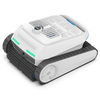 AIRROBO CP402 LITE Cordless Robotic Pool Cleaner, 4× Roller Brushes, Dual Pump 6600 GPH Suction, Smart Navigation, 10400mAh Battery, 150 Mins Runtime, 90° Wall Climbing, 4L Filter, IP68, Floor/Wall/Waterline Cleaning