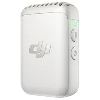 Refurbished DJI Mic 2 Transmitter, Wireless Lavalier Microphone, 2.4GHz 250m Transmission, 32-bit Float / 48kHz 24-bit Recording, 8GB Internal Storage, AI Noise Cancellation, 6H Battery, Magnetic Clip - Pearl White