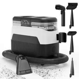 Teendow C6 MAX Powerful 3-in-1 Upholstery & Carpet Cleaner – 1650W Steam, 12000Pa Suction, Dual Tanks, Pet-Friendly Design