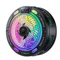ESSAGER K50 Magnetic Phone Cooler with Digital Display Semiconductor Gaming Radiator 4 Cooling Modes RGB Light Support Clip On Fast Cooling Phone Fan