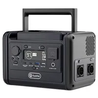 Flashfish T300Pro Portable Power Station, 230Wh Capacity, 300W Rated Power (600W Peak), Pure Sine Wave AC, 9 Output Ports, 100W USB-C PD, <0.02s UPS Switchover, 3-Mode LED Light, 3500+ Cycle LiFePO4 Battery