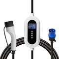 E Mingze 7KW 8A 32A Type 2 EV Charger Fast Charging WIFI Bluetooth APP with 2_4Inch LED Color Screen 5m Charging Cable Electric Vehicle Charger