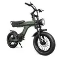 EU DIRECT JANSNO X90 Electric Bike 48V 14Ah Battery 48V 750W Motor Recommended Top Speed 25KM or H 16inch Tires 45KM Max Mileage 150KG Max Load Electric Bicycle
