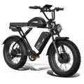 EU DIRECT Bluvall K10 Electric Bike 52V 20+23AH Dual Batteries 52V 1000W+2 Dual Motors 1500W+2 Peak Power Recommended Top Speed 25KM or H 20+4_0inch Tires 120KM Max Range 180KG Max Load Electric Bicycle