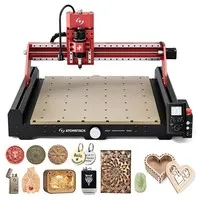 ATOMSTACK C4 Pro CNC Router Machine, 200W Spindle, 4-Axis Intelligent Control, 0.1mm Precision, 2000mm/min Speed, 12000RPM, 420x420mm Working Area, Compatible with Metal/Wood/PCB