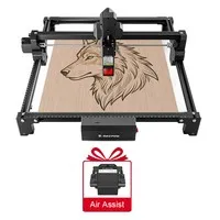 Mecpow X3S 12W Laser Engraver and Cutter, WiFi Control, 0.06×0.08mm Precision, 10000mm/min Speed, 360×360mm Work Area