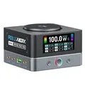 GaN Tech Bakeey WLX R8A 200W 9 in 1 Desktop Charger Station with Digital Display 2USB A+6Type C+Magetic Wireless Charging Pad Support PD3_1 Fast Charging Charger Adapter EU Plug for iPhone 17 17 Pro 16 Pro Max 15 14 for Huawei Mate XTs for OPPO