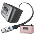 EU Direct AFERIY Nano100 Portable Power Station 100W 99_2Wh LiFePO4 Battery Telescopic Type C Cable,Carry on Airplane,1_5h Full Charge Dual Way 100W PD,Solar Generator,TSA Approved Portable Power Bank,6 Protections for Camping Travel
