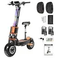EU or UK Direct TOURSOR X8Pro Electric Scooter 60V 38_8AH Battery 60V 4000W+2 Dual Motors Recommended Top Speed 25KM or H 13inch Tubeless Tires Additional 14inch Off Road Tires 120KM Max Mileage 200KG Max Load Folding E Scooter