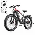 EU DIRECT DUOTTS F26 Electric Bike 48V 20AH SamsungBattery 750W+2 Dual Motors Recommended Top Speed 25KM or H 26+4_0inch Fat Tires APP Support 100 120KM Max Mileage 150KG Max Load Electric Bicycle