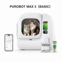 PETKIT Purobot Max 3 Basic Automatic Cat Litter Box, Self-cleaning, 7L Waste Bin, 15-Day Hands-Free, Odor Control, App Control