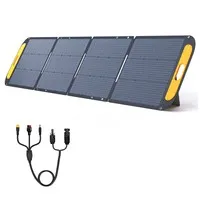 VTOMAN VS200 200W Foldable Solar Panel, 23% High-Efficiency Monocrystalline Cells, IP67 Waterproof ETFE Surface, Adjustable Kickstand, MC4 Connector for Portable Power Stations