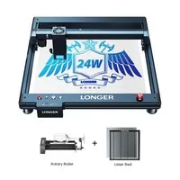 LONGER Laser B1 20W Laser Engraver + Laser Bed + Rotary Roller with Bracket