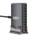 GaN Tech Bakeey YMX 800W 800W 10 Port USB PD Charger 2USB A+8USB C PD QC Fast Charging Desktop Charging Station EU Plug US Plug for iPhone 16 Pro Max 15 14 13 Pro for Huawei Pura X for Xiaomi 15 Ultra for Samsung Galazy S25 Ultra