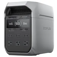 EcoFlow DELTA 3 Plus Portable Power Station, 1024Wh LFP Battery, 1800W Solar Generator, 13 Outlets, <10ms UPS & <30dB Noise, Expandable to 5kWh, App Control, IP65 Protection, 56min Fast Charging, for Home Backup, Outdoor Camping & RV