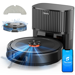Teendow D10S MAX 2600mAh Robot Vacuum Cleaner And Mop with Auto-empty Station 4500Pa Powerful Suction 3L Dust Bag Smart Mapping