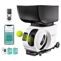 PONGBOT Pace S Pro AI Tennis Ball Machine, 130km/h Speed, 60rps Spin, 564+ Drills, AI Movement Tracking, Full-Court Training, App & Remote Control
