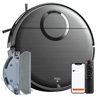 Teendow T7S Robot Vacuum Cleaner and Mop, 2000Pa Powerful Suction, 230ml Water Tank, Smart App & Voice Control, 100min Runtime, Self-Charging, 4 Cleaning Modes, Obstacle Avoidance, Ideal for Pet Owners