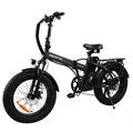 EUDIRECT GERPSI GPS DZ2002 Electric Bike 48V 16AH Battery 500W Motor Recommended Top Speed 25KM or H 20+4_0inch Tires 40 50KM Mileage 120KG Payload Folding Electric Bicycle