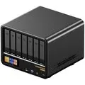 In Stock AOOSTAR WTR MAX 11 Bays NAS Mini PC With Secondary Screen AMD Ryzen 7 PRO 8845HS Triple Screen Output Windows 11 USB4 Dual 2_5G LAN Mini Computer Desktop PC