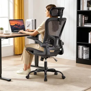 Gtplayer Office Chair Ergonomic, Desk Chair with Adjustable Headrest,Gaming Chair Rocking Function, Executive Mesh Chair