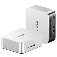 AOOSTAR MACO Mini PC, AMD Ryzen 7 PRO 8845HS 8-Core 16-Thread Processor Up to 5.1GHz, Radeon 780M Graphics, 24GB DDR5 5600MHz RAM, 1TB PCIe 4.0 SSD, OCuLink eGPU Support, Dual 2.5G LAN, WiFi 6, USB4*2, Quad Display Output
