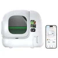 PETKIT Purobot Max 3 Automatic Cat Litter Box, 76L Cylinder Space, 7L Waste Bin, 35dB Quiet Operation, 2.4GHz Wi-Fi, 15-Day Scoop-Free Use, 360° Leak-Proof, Cat Health Tracking