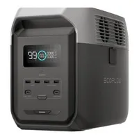 EcoFlow DELTA 3 1500 Portable Power Station, 1536Wh LFP Battery, 1800W Solar Generator, 15 Outlets, <15ms UPS, Expandable to 5.5kWh, App Control, IP65 Protection, 1.5h Fast Charge, for Home Backup, Outdoor Camping & RV, Black