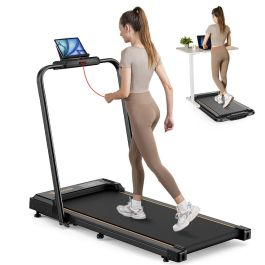 Formill FT51 2 in 1 Folding Treadmill 2.5HP Under Desk Walking Pad 10kmh Electric Running Machine Space Saving Compact Treadmill for Home Office Remote Workers Seniors 120kg Capacity