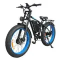 EU DIRECT GERPSI DP2603 Electric Bike,48V 25Ah Battery,1500W+2 Dual Motors,Recommended Top Speed 25KM or H,26+4_0inch Tires,Oil Disc Brake,SHIMAN0 7 Speed,95 100KM Max Mileage,150KG Max Load,Electric Bicycle