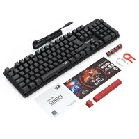 Mechanical Gaming Keyboard Redragon K671-DE, Full Size 105 Keys, Wired USB-C, Hot-Swappable Switches, DE QWERTZ Layout, RGB Backlit, Anti-Ghosting, Windows macOS Compatible, for Typing and Gaming, Redragon Mechanical Keyboard