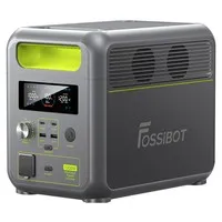 FOSSiBOT F1200 Portable Power Station, 1024Wh LiFePO4 Solar Generator with 2x AC 1200W, 2x USB-A, 1x Type-C PD 20W and 1x PD 100W Ports