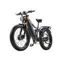 EU DIRECT BURCHDA HC26 Electric Bike 48V 30Ah Battery 750W+1000W Dual Motors Recommended Top Speed 25KM or H 26+4_0inches Tires 100 150KM Mileage Range 180KG Max Load Electric Bicycle