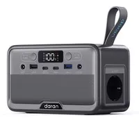 DaranEner YOUYO R100 Pro Portable Power Station, 99Wh LiFePO4 Battery, 100W Pure Sine Wave Output, 200W Surge, 30W Solar Input, 65W USB-C PD, Dual 18W USB-A, 60W DC5521 Output for Camping, Road Trips & Emergency Power