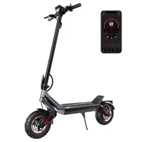 iScooter i10M Electric Scooter, 1200W Peak Motor, 45km/h Max Speed, 48V 10.4Ah Battery, 40km+ Range, 11-Inch Off-Road Tires, Dual Suspension, Triple Braking System, APP Control, Quick Folding