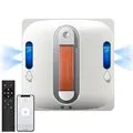 [EU Direct] Liectroux S11 Window Cleaning Robot , 4-Way Water Spray, Voice Prompts, Intelligent Navigation, Multiple Safety System, Frameless Works, Remote and App Control,Home Glass Floor Wall Tiles Cleaner Robot