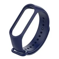Replacement Strap Silicon Watch Band for Xiaomi Mi Band 3/4 Smart Bracelet - Blue