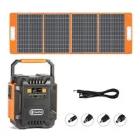 Flashfish A201 172WH 200W 220V Power Station + TSP 18V 100W Foldable Solar Panel Emergency Energy Kit With DC/USB Output