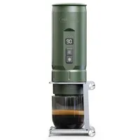 HiBREW H4C Portable Espresso Maker, Handheld Manual Coffee Machine for Camping, Travel & Home Use, Green - Explorer