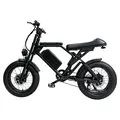 EU Direct SMLRO F4 Electric Bike,52V 25AH Battery,500W+2 Motors,Recommended Top Speed 25KM or H,Dual HydraulicDisc Brakes,Dual Suspensions,20+4_0inch Tires,60 90KM Max Mileage,150KG Max Load,Electric Bicycle