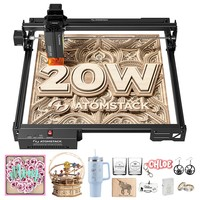 ATOMSTACK A20 Pro V2 20W Laser Engraver, 400mm/s High Speed, 0.01mm Precision, 0.08 x 0.1mm Spot, 400*365mm