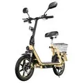 EU Direct TWOFISH M5 Elite E EEC Certified Electric Scooter with Seat and Rear Basket 48V 13Ah Battery 500W Motor Recommended Top Speed 25KM or H 14inch Tires 30KM Max Mileage 120KG Max Load Folding E Scooter