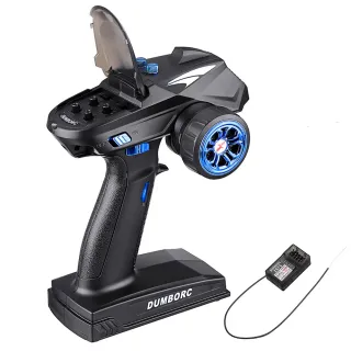 DumboRC X6 2.4GHz 6CH FHSS Radio Transmitter Support Gyro Sensitivity Adjustment with P6FG RC Receiver for JJRC Q65 MN-90 RC Car Boat Tank Model Parts