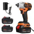 EU DirectTopshak TS PW1A 380N_M Brushless Electric Impact Wrench with Two Batteries LED Working Light Rechargeable Woodworking Maintenance Tool W or Battery Also For Mak