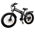 LOOKROAD L26 Electric Bike,48V 15Ah Battery,1000W Motor,Recommended Top Speed 25KM or H,Speed Sensor,SHIMAN0 21 Speed,Mechanical Disc Brakes,26x4_0Inch Fat Tires,70 90KM Max Mileage,150kg Max Load,Foldable Electric Bicycle