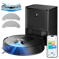 Proscenic Q8 Max+ Robot Vacuum and Mop, 8000Pa Suction, 200min Runtime, 3200mAh Battery, 60-Day Auto-Empty, 3L Dust Bag, LDS LiDAR Navigation, Multi-Floor Mapping, App & Voice Control