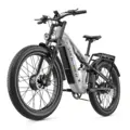 EU Direct Shengmilo S600 PRO Electric Bike,48V 25AH Battery,2+1000W Dual Motors,Recommended Top Speed 25KM or H,Dual Shock Absorbers,Dual Oil Brake,26+3_0inch Tires,80 90KM Max Range,150KG Max Load,Electric Bicycle
