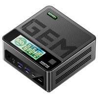AOOSTAR GEM12+ Pro Mini PC Barebone (No RAM No SSD) with Display, Fingerprint Unlock, AMD Ryzen 7 Pro 8845HS 8 Core Max 5.1GHz, HDMI2.1 + DP1.4+ USB4 + Type-C 4K Four Screen Display, WiFi 6 Bluetooth 5.2, 2*2.5G LAN, 2*USB3.2, 2*USB2.0, 1*Oculink